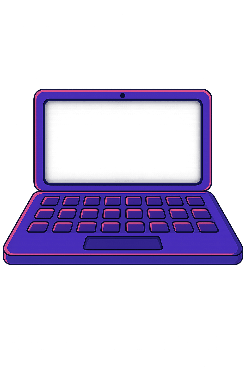 An animated laptop.
